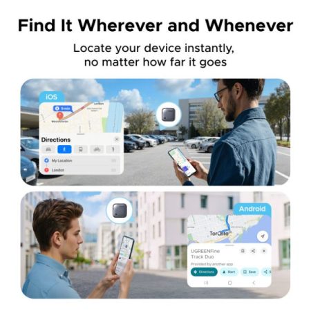Thiết bị định vị Smart finder Ugreen 75646 (iOS và Android)