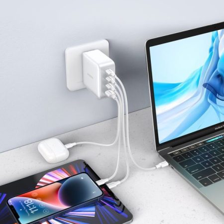 Củ sạc 100W Ugreen 90575 GaN 3 cổng (USB-C, USB-A, kèm dây cáp)