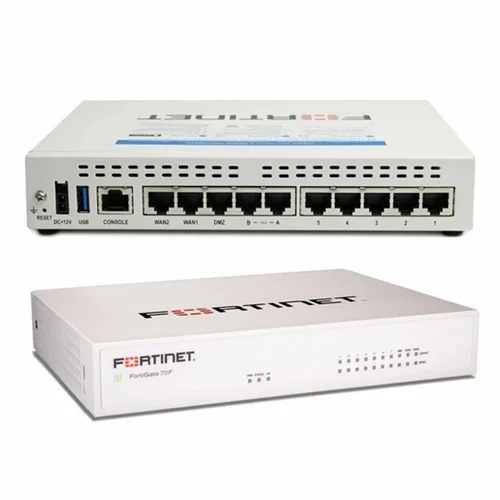 FortiGate Fortinet FG-70F Next Generation Firewall (1x WAN + 1x DMZ + 5x Internal GbE + 2x WAN/HA + 2x SFP + WiFi6)