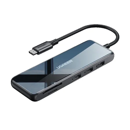 Hub USB Type-C Ugreen 80129 6 in 1 (HDMI 4K+2*USB 3.0+SD/TF+Sạc PD 100W)