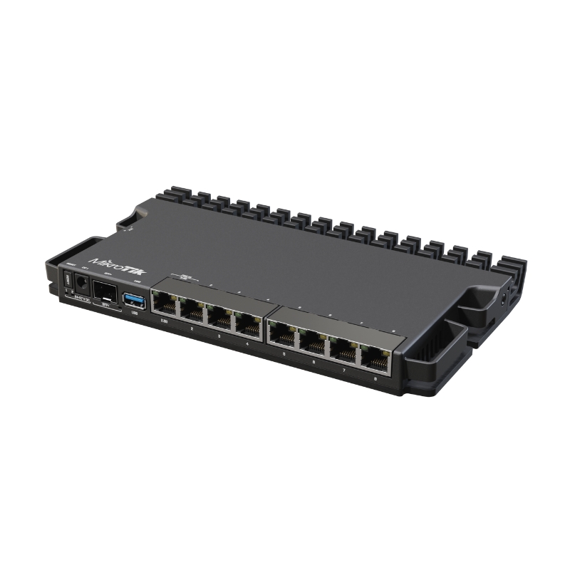 Router cân bằng tải Mikrotik RB5009UG+S+IN (1 cổng 2.5G, 7 cổng Gigabit, 1 cổng SFP+ 10G, Vỏ kim loại để bàn)