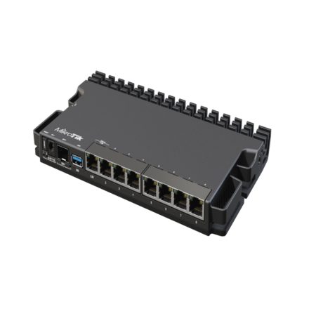 Router cân bằng tải Mikrotik RB5009UG+S+IN (1 cổng 2.5G, 7 cổng Gigabit, 1 cổng SFP+ 10G, Vỏ kim loại để bàn)