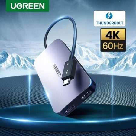 Hub USB-C Ugreen 40869 2 in 1 (2 cổng Hdmi âm | Hỗ trợ 4K@60Hz)
