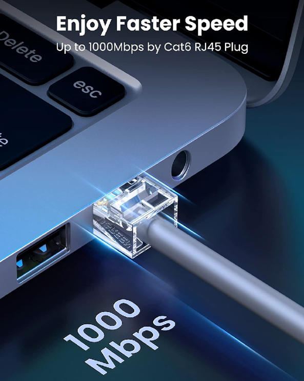 Đầu bấm mạng xuyên thấu RJ45 Cat6 Ugreen NW171 (50-100 cái)