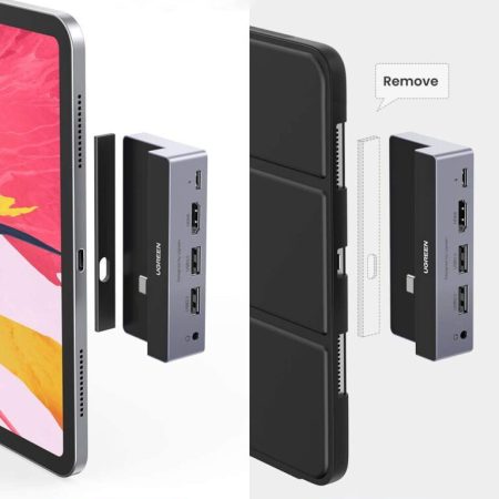Hub USB-C Ugreen 70688 5 in 1 (USB 3.0 A Female * 2, HDMI*1, 3.5mm Audio*1)