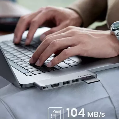 Hub USB-C Ugreen CM380 6 in 1 (HDMI – PD – SD/TF – 2 x Usb 3.0)