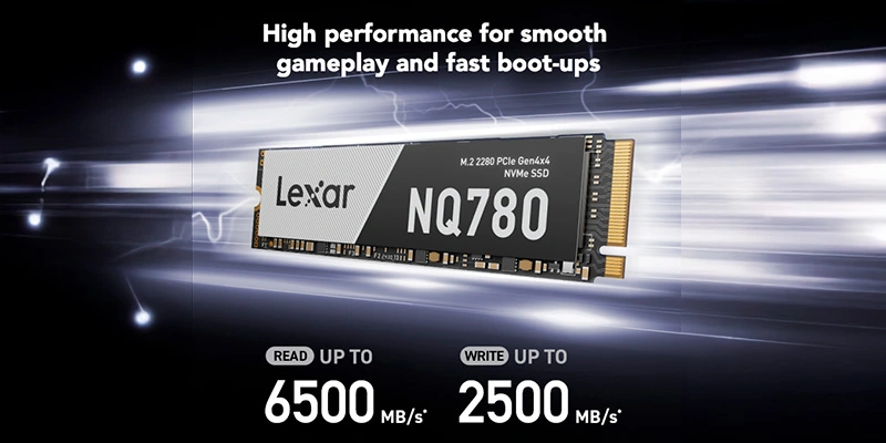 SSD Lexar NQ780 M.2 PCIe Gen 4×4 NVMe (512TB-2TB)