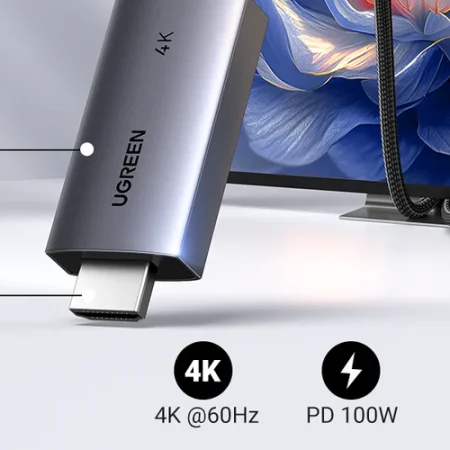 Dây cáp chuyển USB C sang HDMI Ugreen 55330 (hỗ trợ 4K@60Hz)