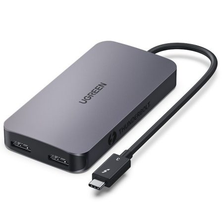 Hub USB-C Ugreen 40869 2 in 1 (2 cổng Hdmi âm | Hỗ trợ 4K@60Hz)