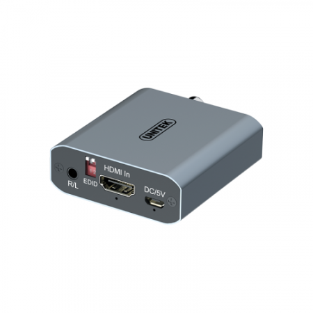 Bộ tách tín hiệu HDMI ra HDMI Audio Unitek V174A (HDMI ra HDMI, 3.5mm, Coaxial, Optical (SPDIF), hỗ trợ 4K30Hz)