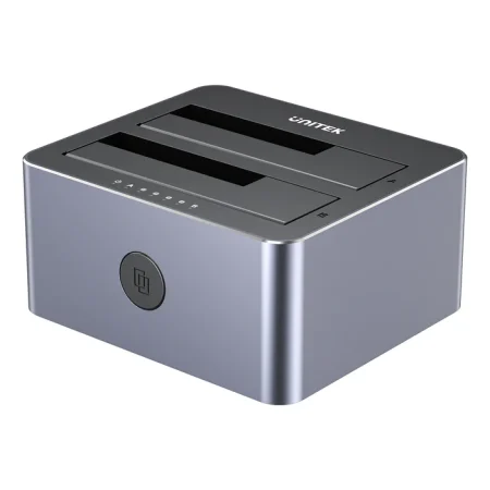 Box ổ cứng đôi Unitek Y-3027GY01 (Hỗ trợ 2 ổ cứng SATA 2.5/3.5 inch, Chuẩn USB 3.0 5Gbps)