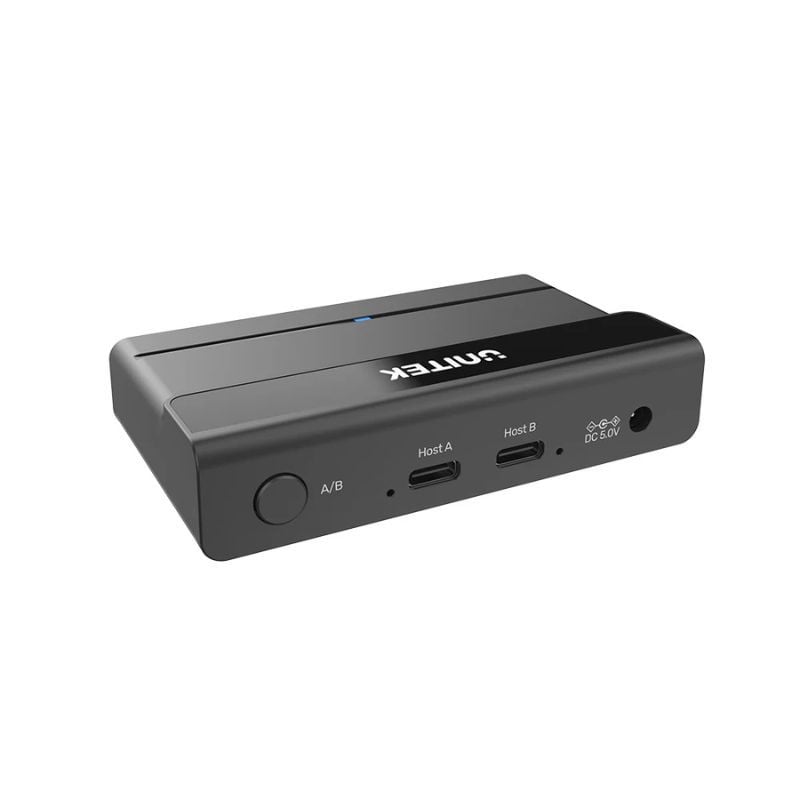 Bộ chuyển mạch KVM USB 3.0 2 vào 1 ra Unitek H1310A (Tốc độ 5Gbps, Gom 2 máy tính dùng chung 1 bộ phím chuột/USB)