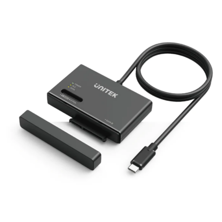 Cáp Type-C sang M.2 và SATA UNITEK S1232A01-EU (10Gbps, nguồn 12V 2A)