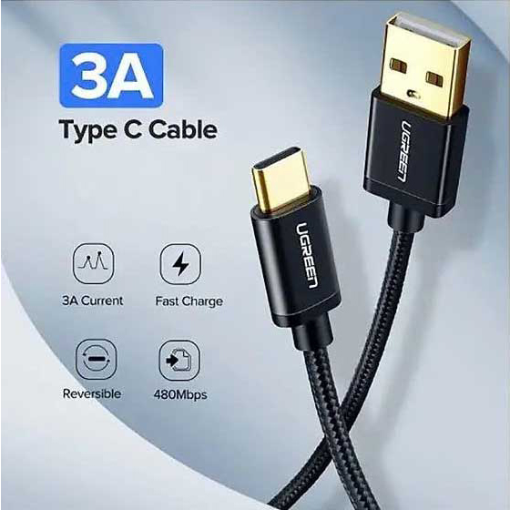 Dây sạc USB 2.0 sang Type C Ugreen US174