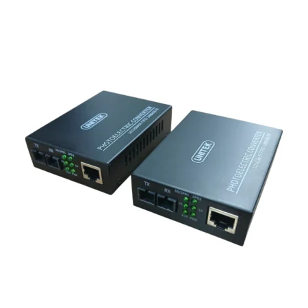Bộ mở rộng cáp quang SC ST FC Fiber UNITEK T033A (10/100/1000 Mbps, Tương thích chuẩn IEEE802.3, hỗ trợ full-duplex và half-duplex)