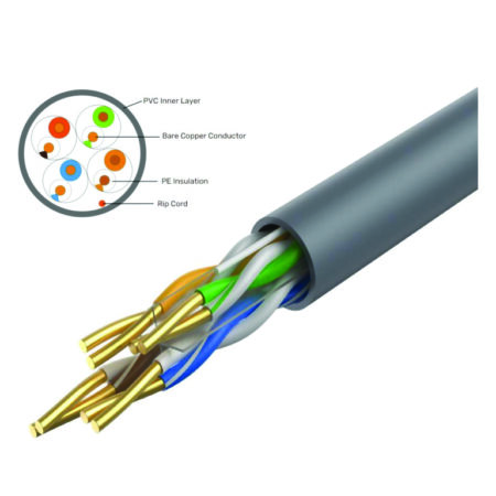Cáp mạng UTP Cat5 UNITEK C18128AGY (Dây 26AWG, Lõi CCA, 305m)