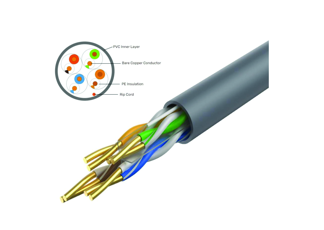 Cáp mạng UTP Cat5 UNITEK C18128AGY (Dây 26AWG, Lõi CCA, 305m)