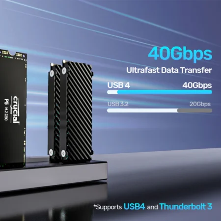 Docking Station SSD M.2 UNITEK S1243BGY01-US (USB-C, 40Gbps, 4 slot M-Key & B+M Key)
