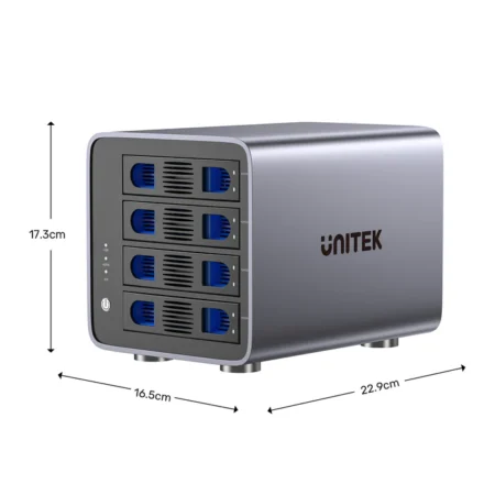 Thiết bị lưu trữ RAID Unitek S1301AGY01-EU (4 Bay, 5Gpbs, Hỗ trợ dung lượng 40TB)