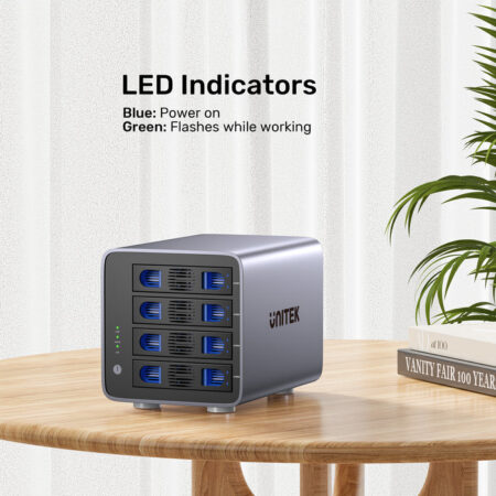 Thiết bị lưu trữ RAID Unitek S1301AGY01-EU (4 Bay, 5Gpbs, Hỗ trợ dung lượng 40TB)
