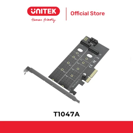 Card PCI-E sang M.2 UNITEK T1047A (Tốc độ truyền tải lên đến 32Gbps, Hỗ trợ NVMe và NGFF)