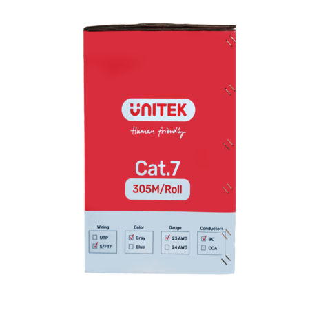 cáp mạng SFTP CAT7 UNITEK C18131GY