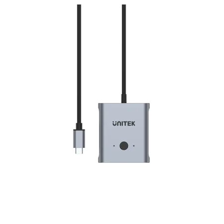 Bộ chuyển mạch KVM Type C 2 vào 1 ra Unitek D1078A (Tốc độ 10Gbps, 4K@144Hz.)