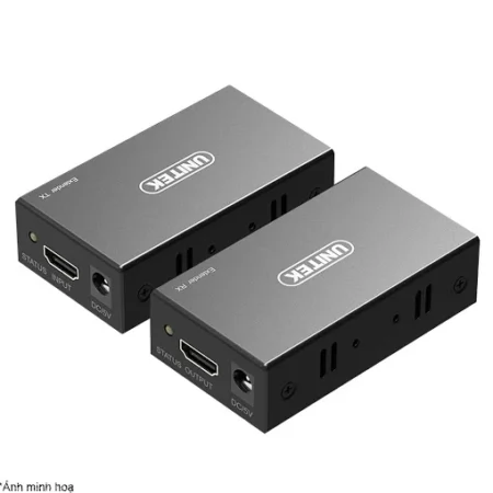 Bộ mở rộng HDMI qua LAN 60m UNITEK V100A (Hỗ trợ 4K@30Hz)