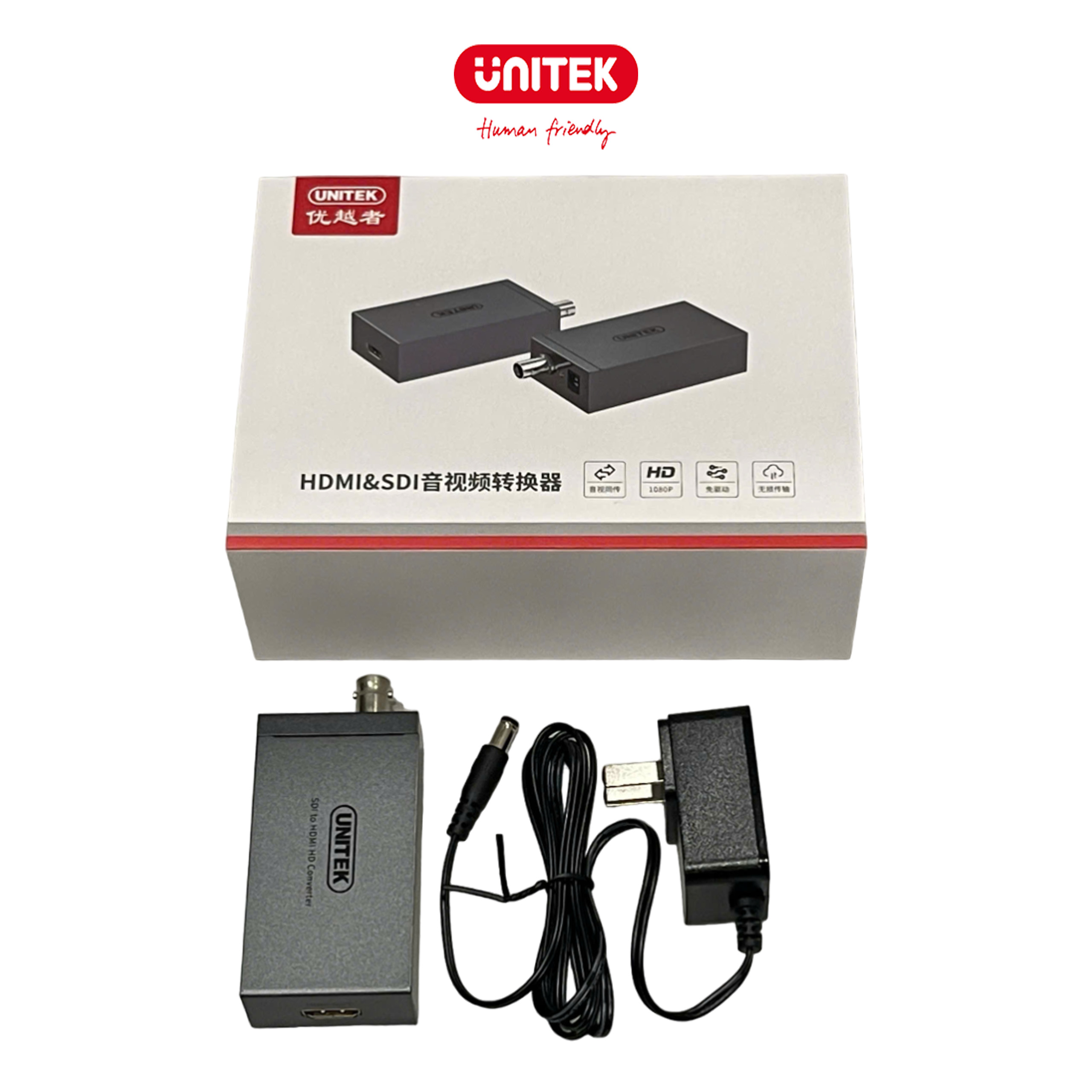 Bộ chuyển đổi SDI sang HDMI UNITEK V144A (Hỗ trợ 1080p@60Hz)