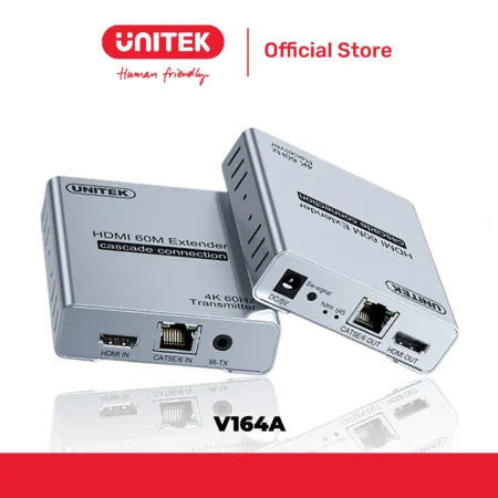 Bộ mở rộng HDMI qua LAN 120m UNITEK V164A (Hỗ trợ 4K@30Hz)