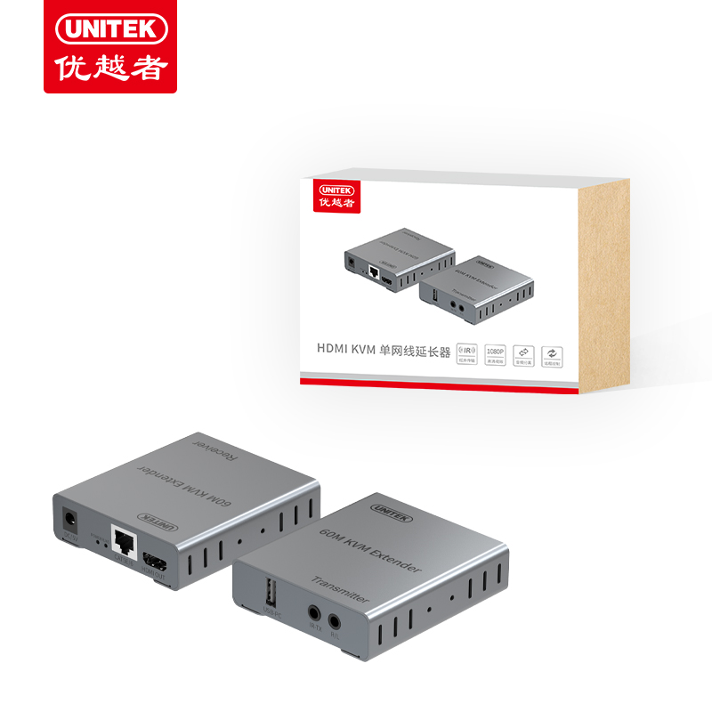 Bộ mở rộng HDMI qua LAN 60M UNITEK V1701A (Hỗ trợ 1080p@60Hz)