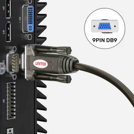 Cáp USB 2.0 sang RS232 âm UNITEK Y-1105D01 (Chipset Prolific PL2303, 1 Mbps)