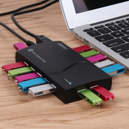 Hub USB 2.0 13 cổng UNITEK Y-2132 (480Mbps, nguồn 5V-4A)