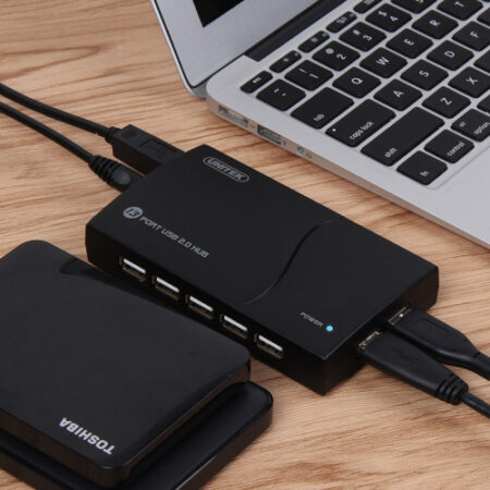 Hub USB 2.0 13 cổng UNITEK Y-2132 (480Mbps, nguồn 5V-4A)
