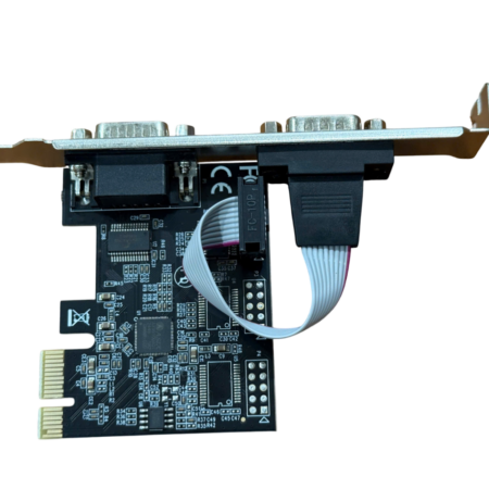 Card PCI-E sang 2 cổng RS-232 DB9 UNITEK Y-7504BBK01 (Tương thích với Windows XP/Vista/7/8.x/10/11 (32/64-bit) và Linux)