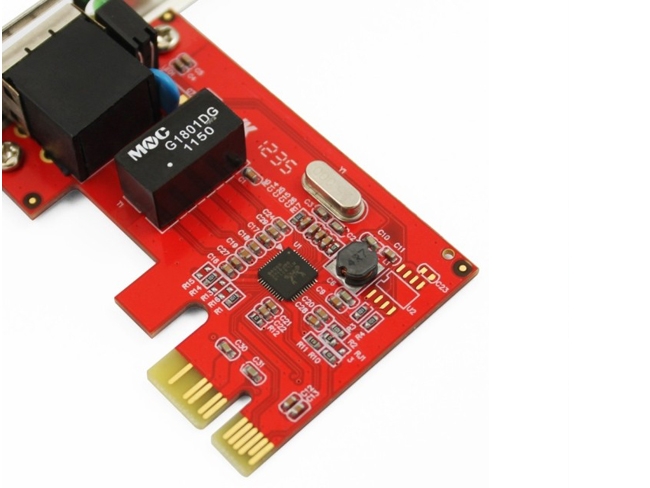 Card PCI-E sang LAN UNITEK Y-7509 (1000Mbps, Hỗ trợ chuẩn IEEE)