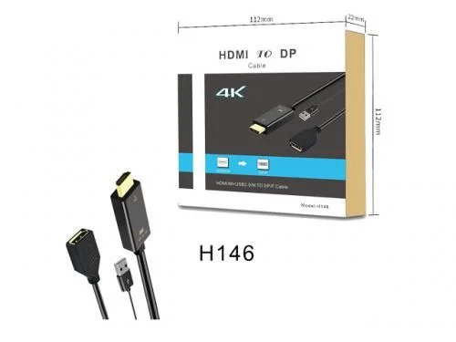 Cáp chuyển HDMI sang DP Kingmaster H146 (Hỗ trợ 4K@60Hz)