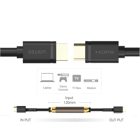 Dây cáp HDMI 1.4 Unitek Y-C (Hỗ trợ 4K@30Hz, 3D, 10.2 Gbps)