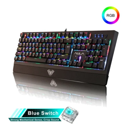 Bàn phím cơ AULA S2018 (Full size, Black Switch)