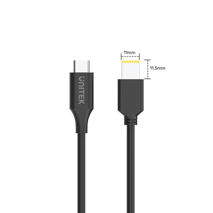 Dây sạc laptop Type-C sang DC 65W UNITEK C141 (đầu vuông, đầu tròn)