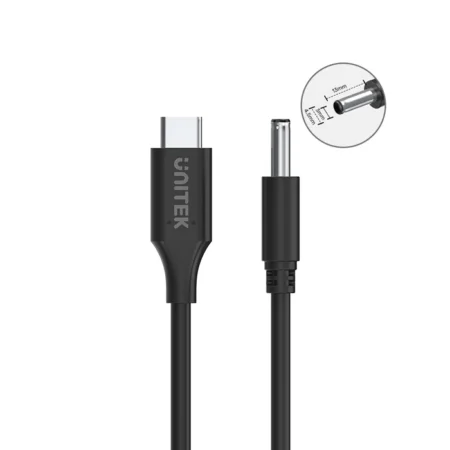 Dây sạc laptop Type-C sang DC 65W UNITEK C141 (đầu vuông, đầu tròn)