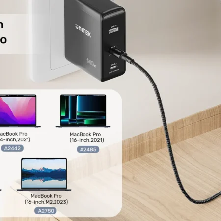 Cáp sạc Type-C sang Magnetic 3 140W C14121BK (cho Macbook)