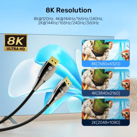 Dây Cáp Displayport 2.1 Unitek C1631ABK01