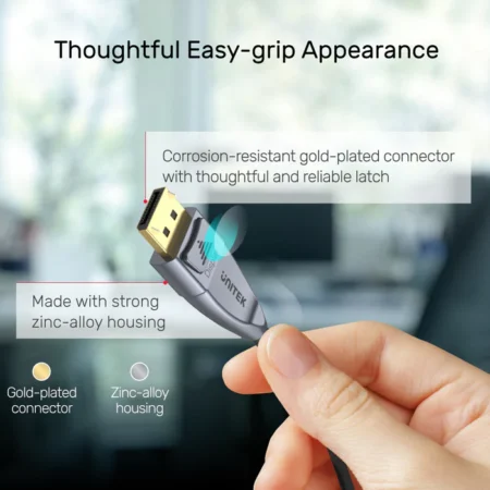Dây Cáp Displayport 1.4 Unitek GY (Hỗ trợ 8K@60Hz, 3D, HDR, 32 Gbps)