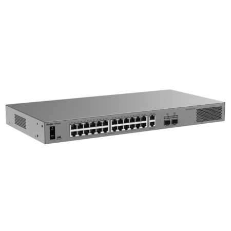 Switch 24-Port GE PoE RUIJIE RG-ES228GS-P (24 cổng PoE+, 370W, 56 Gbps)