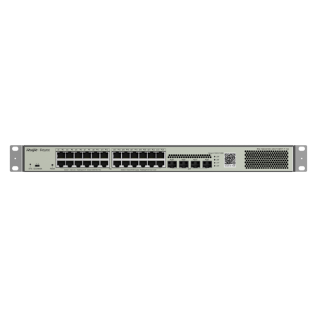Switch Layer 2 Ruijie Reyee RG-NBS3100-24GT4SFP-P-V2 ((24) Port PoE+ 1Gb, 4 Uplink SFP 1G, 370W, 56 Gbps)