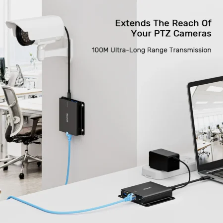 Bộ mở rộng USB qua LAN 100M 7 in 1 UNITEK U1337BBK01-US