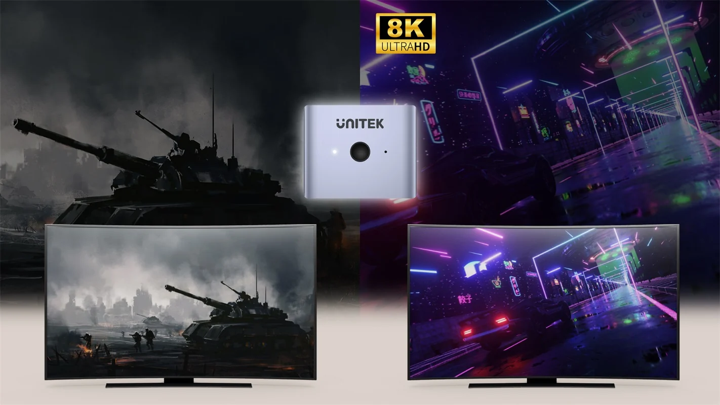 Bộ chuyển đổi DisplayPort 2 ra 1 UNITEK V1609A