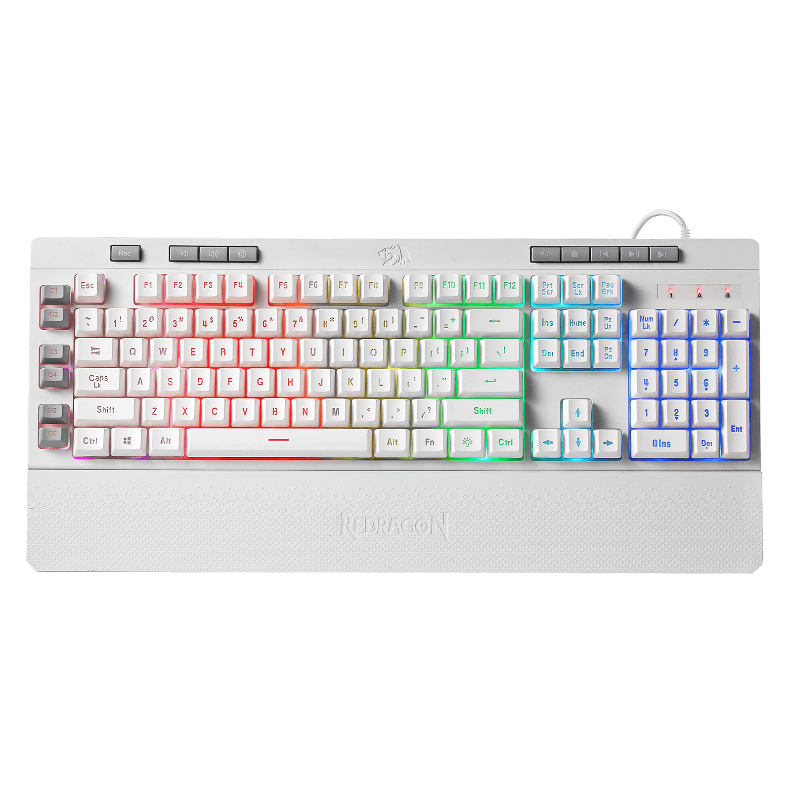 Bàn Phím Giả Cơ Gaming Shiva Redragon K512 (RGB, Full size)