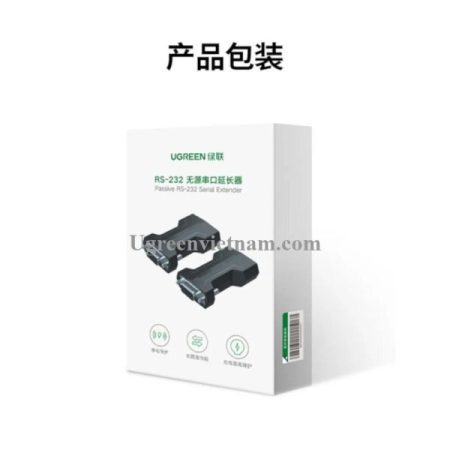 Bộ mở rộng RS232 Ugreen 80734 (chống sét 2500V, khoảng cách 1200m)